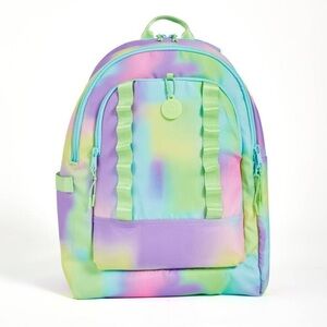 🩷💜LOGAN  ecotech backpack in blue and pink tie-dye 17”🩷💜